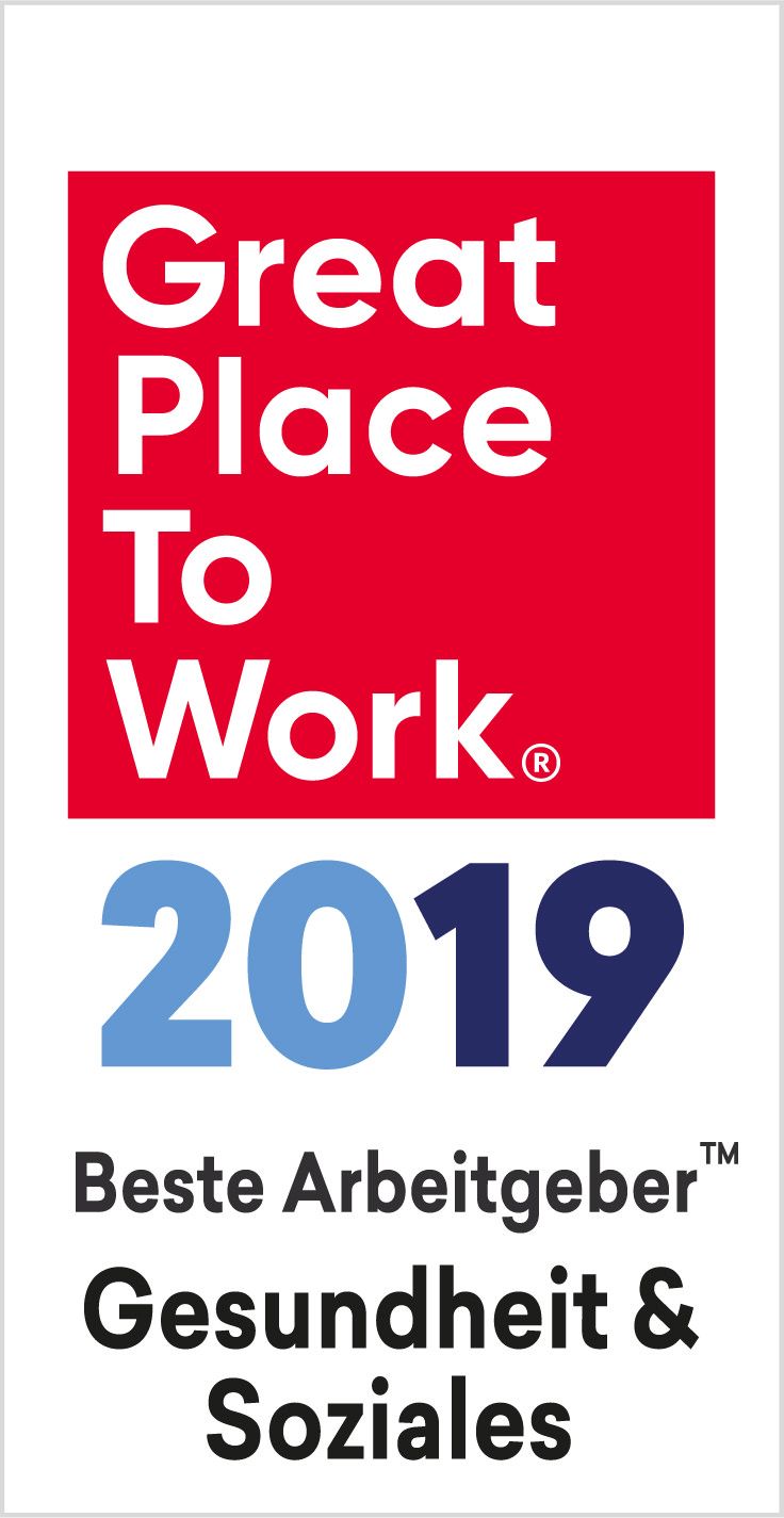 Great Place To Work 2019 - Bester Arbeitgeber: Gesundheit & Soziales